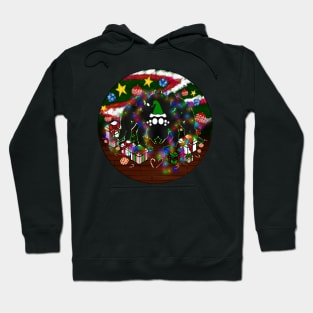 Santa Spider Full Design (Green Peppermint 1) Hoodie